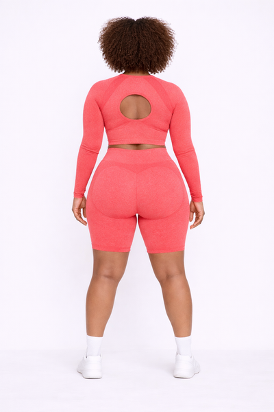 'SHAPE ME' LONG SLEEVE - CROP TOP