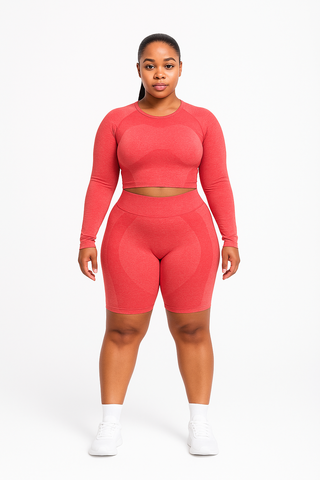 'SHAPE ME' LONG SLEEVE - CROP TOP