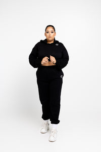 STAY CHILLIN' CROPPED HOODIE