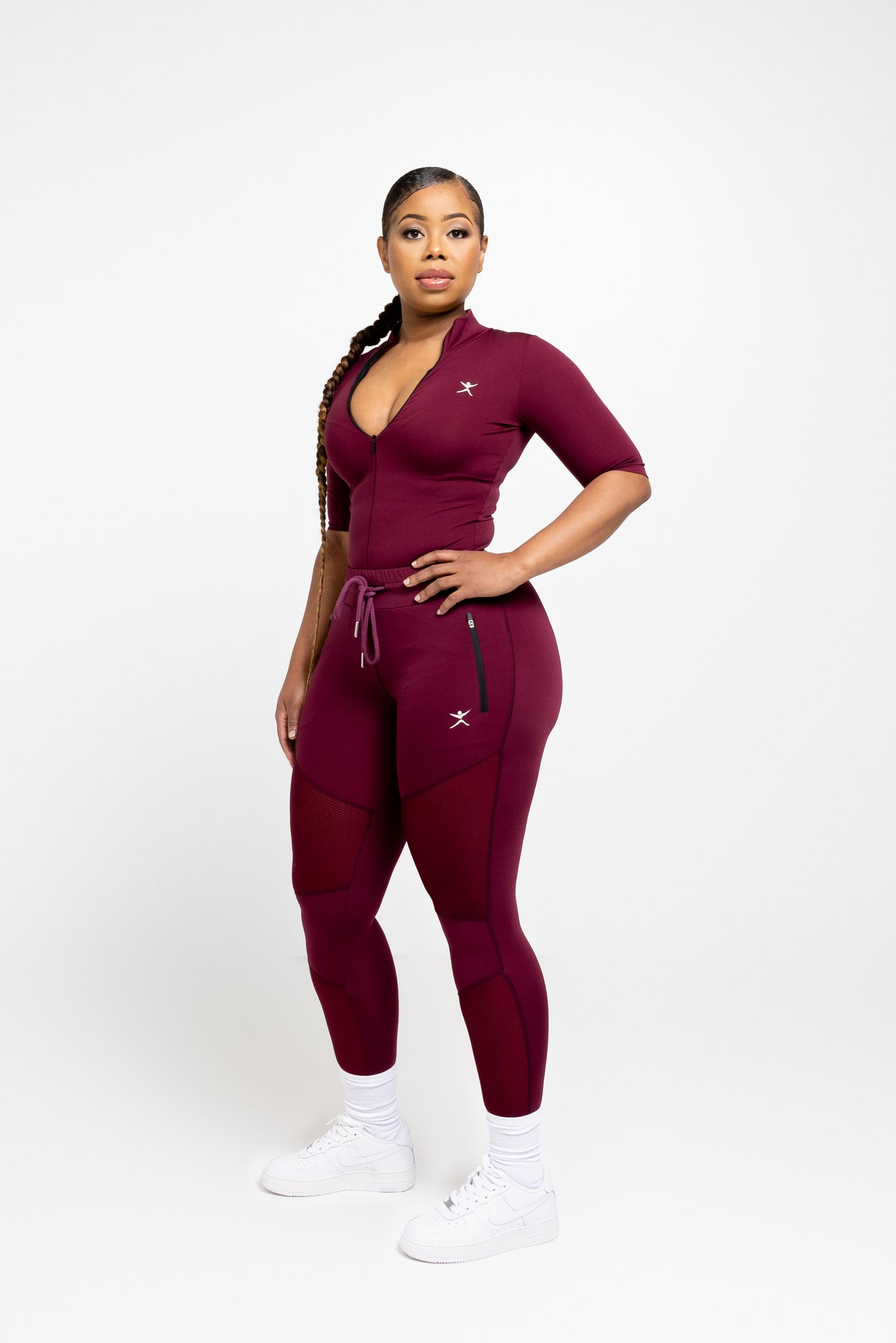 SNATCHED BODYSUIT-PLUM – Fit with curves active wear