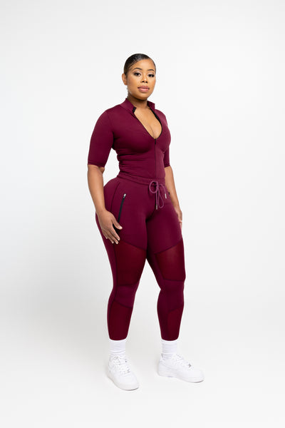 SNATCHED BODYSUIT-PLUM